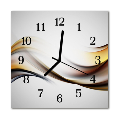 Horloge murale en verre Abstrait