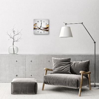 Horloge murale en verre Abstrait