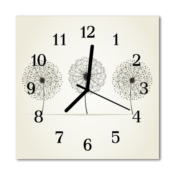 Horloge murale en verre Abstrait