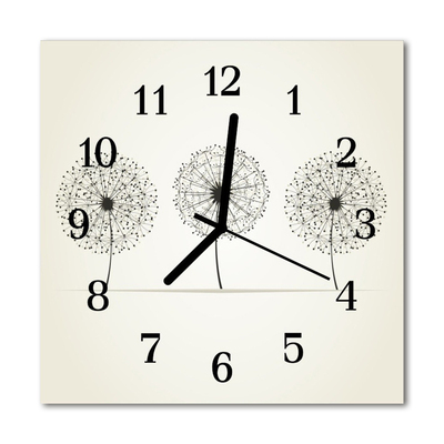 Horloge murale en verre Abstrait