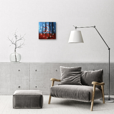 Horloge murale en verre Obscurité