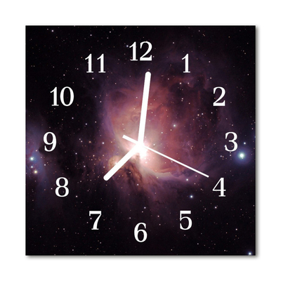 Horloge murale en verre Cosmos