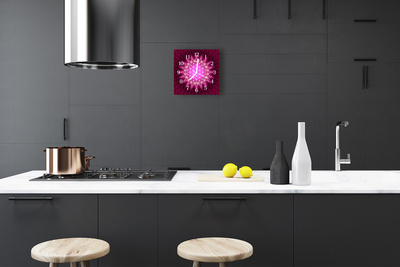 Horloge murale en verre Abstrait