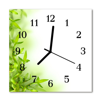 Horloge murale en verre Nature