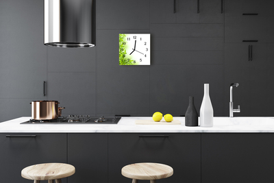 Horloge murale en verre Nature