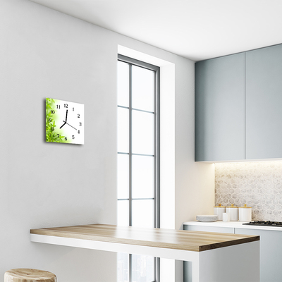 Horloge murale en verre Nature