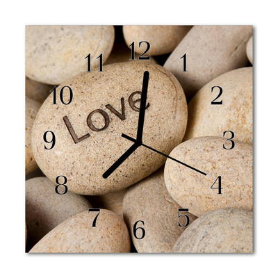 Horloge murale en verre Noyaux