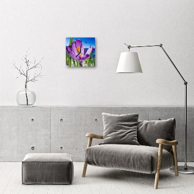 Horloge murale en verre Ressort