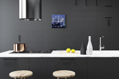 Horloge murale en verre Pont