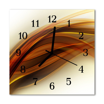 Horloge murale en verre Abstrait