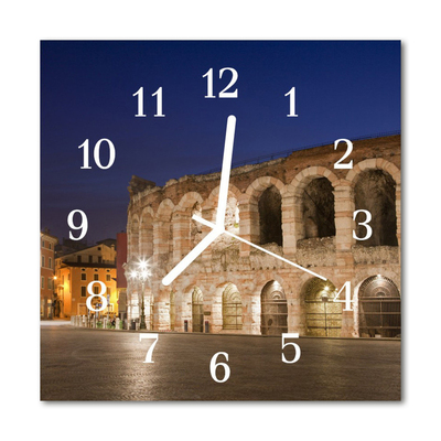 Horloge murale en verre Veilleuse