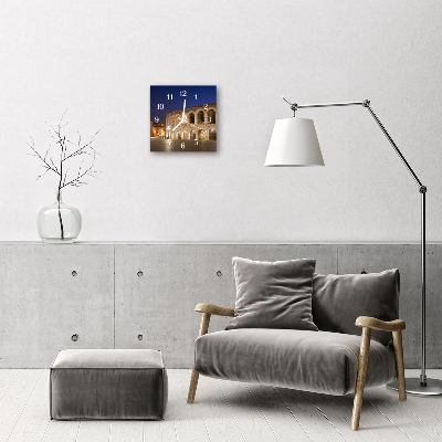 Horloge murale en verre Veilleuse