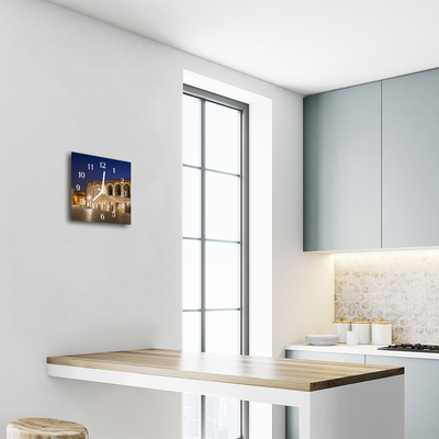 Horloge murale en verre Veilleuse