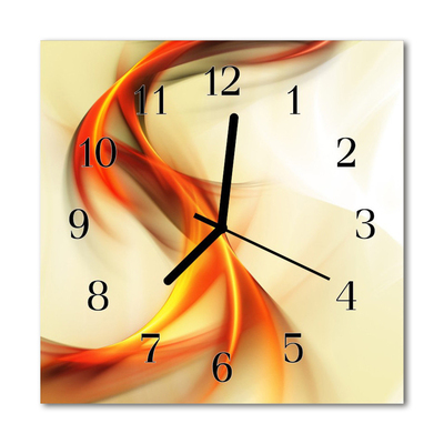 Horloge murale en verre Abstrait