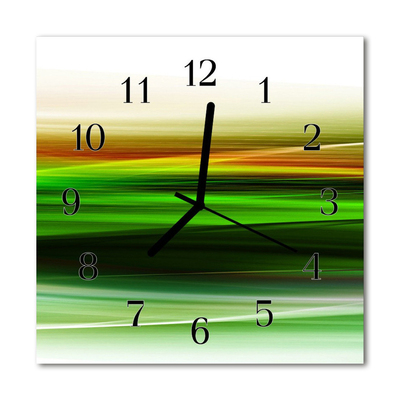 Horloge murale en verre Abstrait