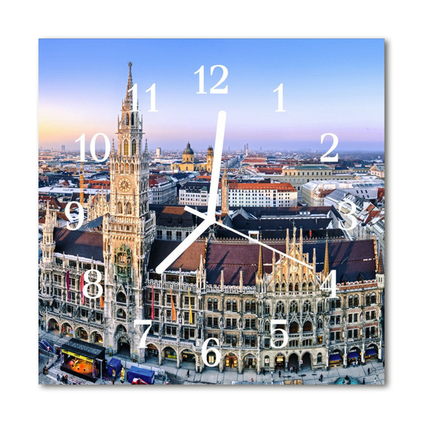 Horloge murale en verre Ligne d'horizon