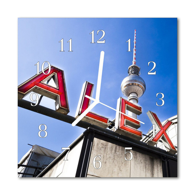 Horloge murale en verre Alexanderplatz