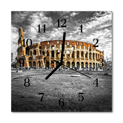 Horloge murale en verre Colisée