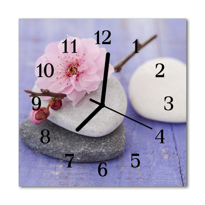 Horloge murale en verre Noyaux