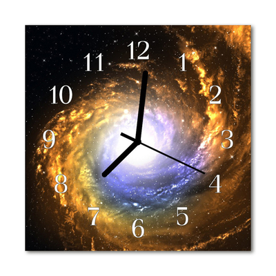 Horloge murale en verre Cosmos