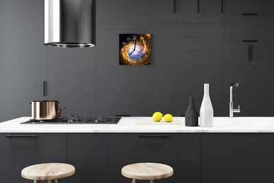 Horloge murale en verre Cosmos