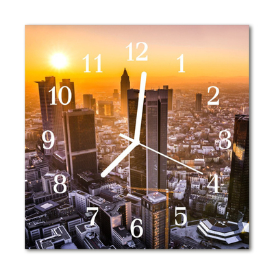 Horloge murale en verre Coucher du soleil