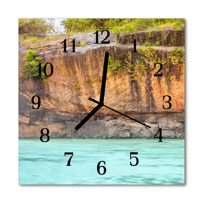 Horloge murale en verre Falaise