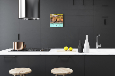 Horloge murale en verre Falaise