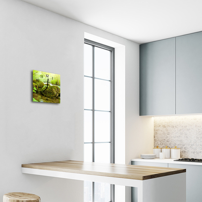 Horloge murale en verre Nature