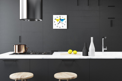 Horloge murale en verre Cocktail