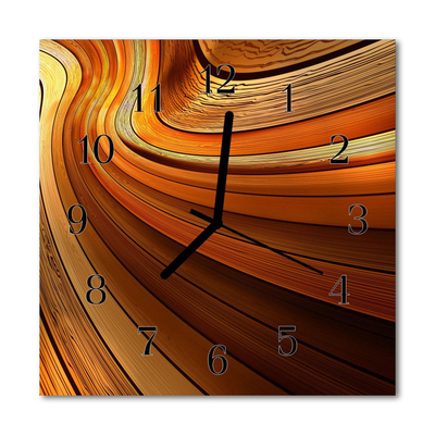 Horloge murale en verre Abstrait