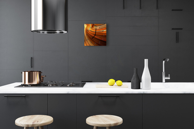 Horloge murale en verre Abstrait