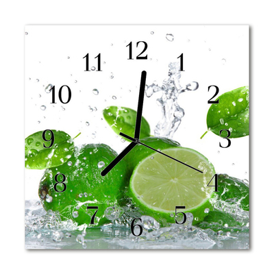 Horloge murale en verre Chaux