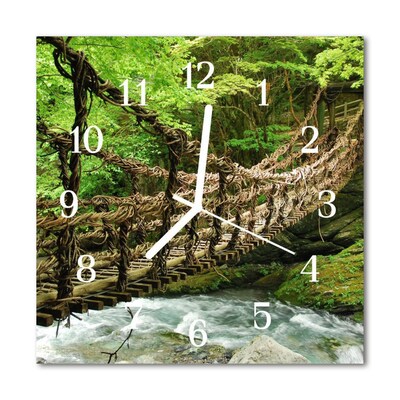 Horloge murale en verre Pont à haubans