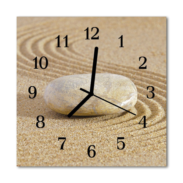Horloge murale en verre Sable de pierre