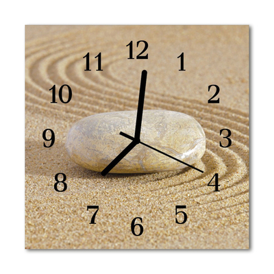 Horloge murale en verre Sable de pierre