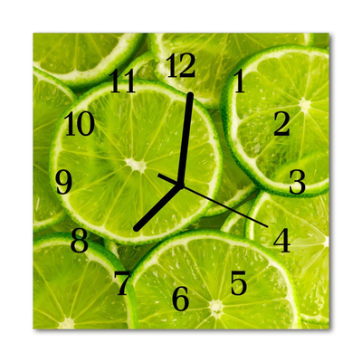 Horloge murale en verre Chaux