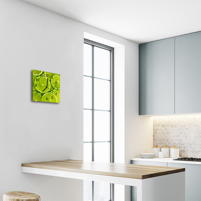Horloge murale en verre Chaux