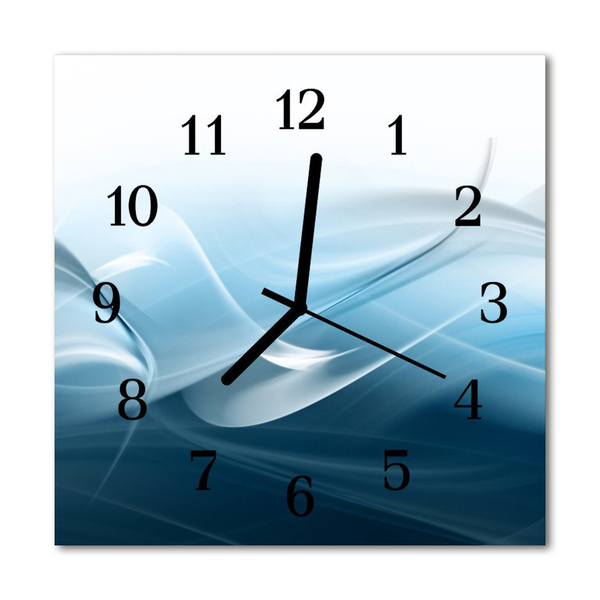 Horloge murale en verre Abstrait