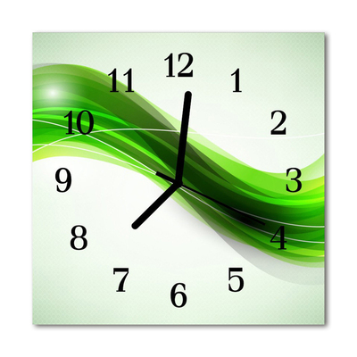 Horloge murale en verre Abstrait
