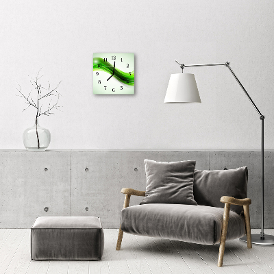 Horloge murale en verre Abstrait