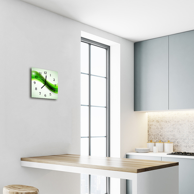 Horloge murale en verre Abstrait