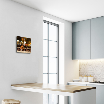 Horloge murale en verre Anis