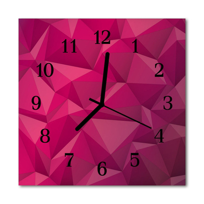 Horloge murale en verre Abstrait