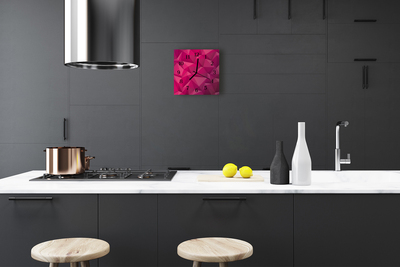 Horloge murale en verre Abstrait