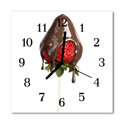 Horloge murale en verre Chocolat