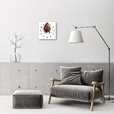 Horloge murale en verre Chocolat