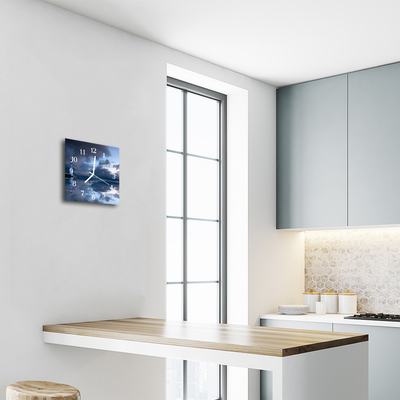 Horloge murale en verre Phare