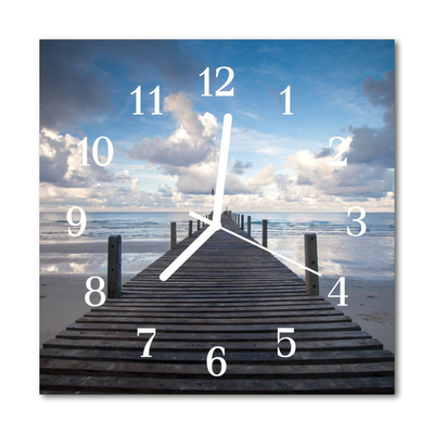 Horloge murale en verre Pont