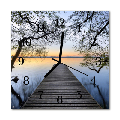 Horloge murale en verre Crépuscule